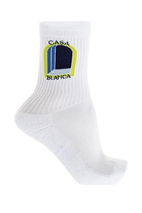 Casablanca Logo Intarsia-Knit Socks