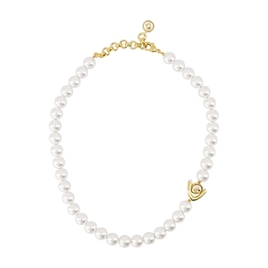 Lotus Pearl Logo Necklace