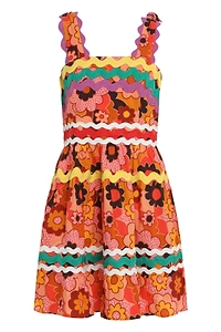 Celia B Scalloped Floral Mini Dress