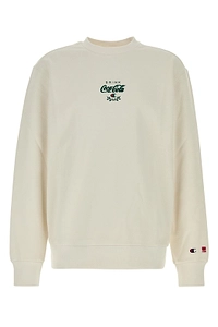 Champion X Coca Cola Logo Printed Crewneck Sweatshirt