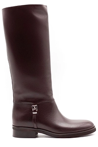 Chantal Buckle Knee-High Boots