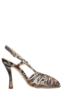 Chantal Embossed Strappy Sandals