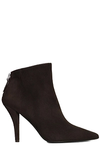 Pointed-Toe Heeled Ankle Boots