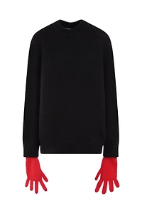 Charles Jeffrey Loverboy Glove-Sleeved Crewneck Jumper