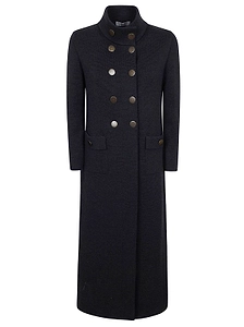 Charlott Double-Breasted Long Coat