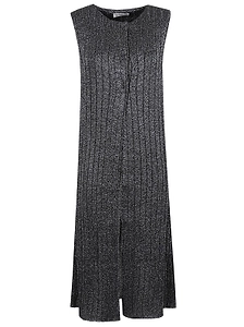Charlott Metallic Ribbed Knitted Dress