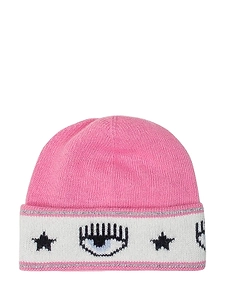 Chiara Ferragni Kids Graphic Intarsia Knitted Beanie