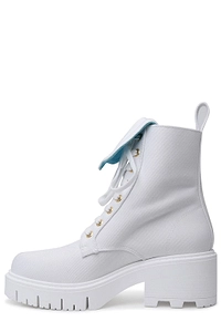 Chiara Ferragni Logo Embossed Denim Boots