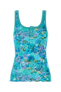 Chloé Floral Ribbed Knitted Top