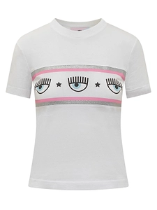 Chiara Ferragni Logo Printed Crewneck T-Shirt