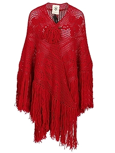 Fringed Openwork Shawl