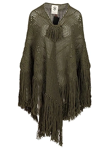 Fringed Openwork Shawl