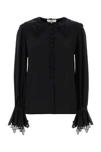 Chloé Fluid Lace Detailed Blouse