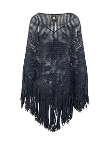 Peonia Crochet Fringe Shawl