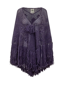 Peonia Fringed Crochet Shawl