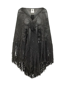 Peonia Fringed Crochet Shawl