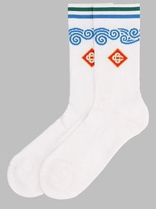 Casablanca Wave Logo Socks