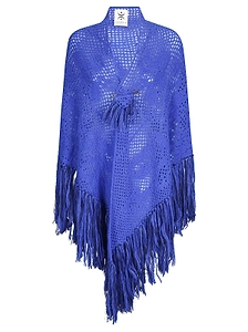 Peonia Fringed Crochet Shawl