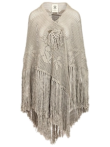 Rosa Fringed Crochet Shawl