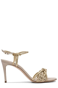 Casadei Ankle Strap Interwoven Sandals