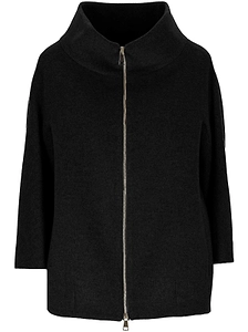 Chiarulli Lisa Zip-Up Stand Collar Coat