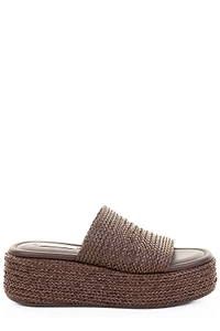 Interwovened Open Toe Sandals
