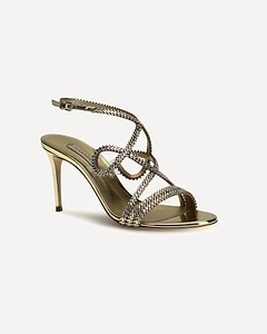 Casadei Julia Josephine Rhinestone Heeled Sandals