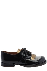 Chie Mihara Jeripa Kiltie Lace-Up Flat Shoes