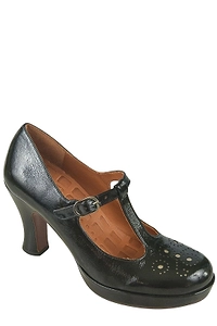 Chie Mihara Kokeshi Round Toe Pumps