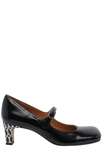 Chie Mihara Samai Patterned-Heel Heeled Pumps