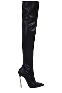 Pointed-Toe Stiletto High Boots