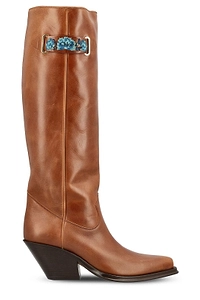 Chloé Azelan Logo Detailed Boots