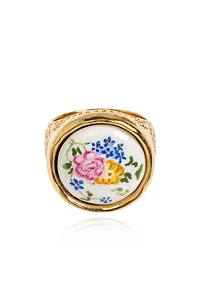 Chloé Bloomcraft Enamel Signet Ring