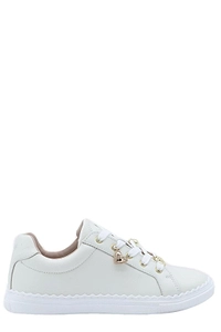 Chloé Kids Heart Charm Lace-Up Sneakers