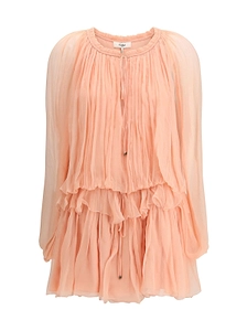 Chloé Cape Mini Dress