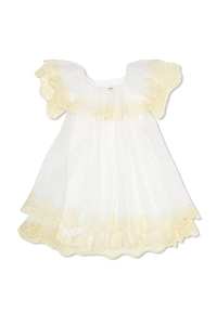 Chloé Kids Lace-Trim Layered Dress