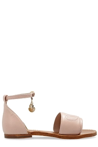 Chloé Kids Logo-Charm Buckled Sandals