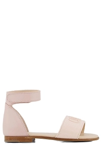 Chloé Kids Logo Embroidered Open Toe Sandals