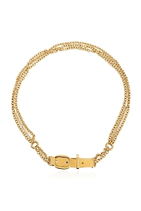 Chloé Double Chain Buckle Choker Necklace
