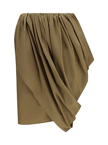Draped Asymmetric Skirt