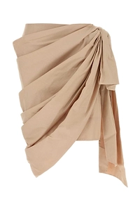 Chloé Draped Tie-Detail Skirt