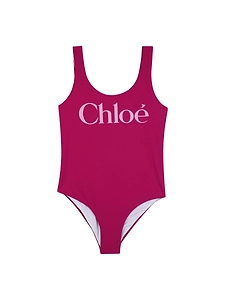 Chloé Kids Logo One-Piece Swimsuit