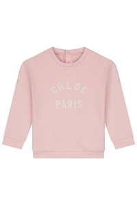Chloé Kids Logo-Patch Crewneck Sweatshirt