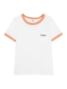 Chloé Kids Logo Pocket T-Shirt