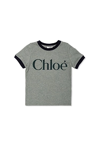 Chloé Kids Logo Print Crewneck T-Shirt