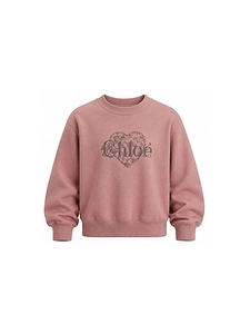 Chloé Kids Logo Printed Crewneck Sweatshirt