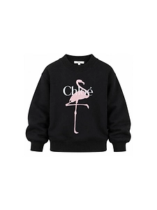 Chloé Kids Logo Printed Crewneck Sweatshirt