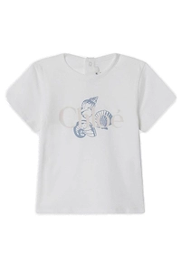 Chloé Kids Logo Printed Crewneck T-Shirt