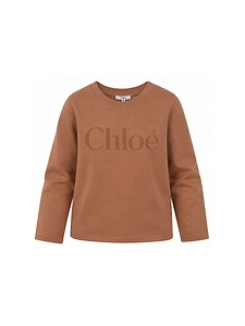 Chloé Kids Logo Printed Crewneck T-Shirt