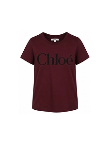 Chloé Kids Logo Printed Crewneck T-Shirt